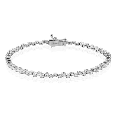 Simon G Fashion Tennis Bracelet In 18K Gold With Diamonds (White)