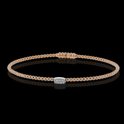 Simon G. Bangle 18k Gold (Rose, White) 0.04 ct Diamond
