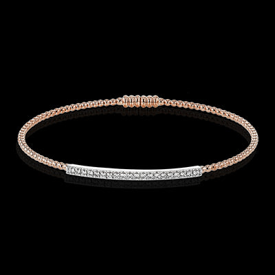 Simon G. Bangle 18k Gold (Rose, White) 0.28 ct Diamond