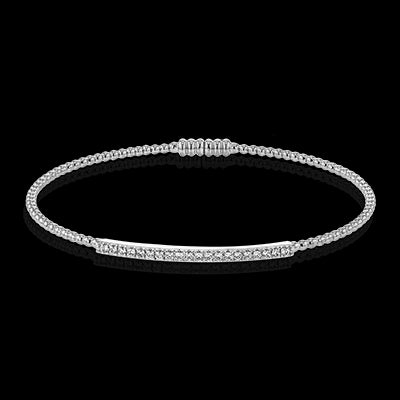 Simon G. Bangle 18k Gold (White) 0.26 ct Diamond