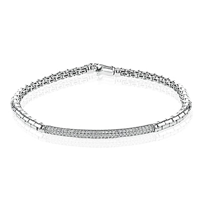 Simon G Fashion Bracelet In 18K Gold With Diamonds (White)