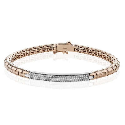 Simon G. Gent Bracelet 14k Gold (White, Yellow) 0.68 ct Diamond