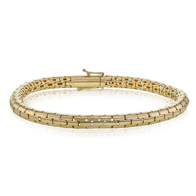 Simon G Men Gent Bracelet In 14K Gold (White)