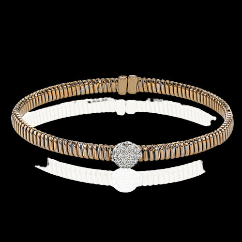 Simon G. Bangle 18k Gold (Rose, White) 0.27 ct Diamond