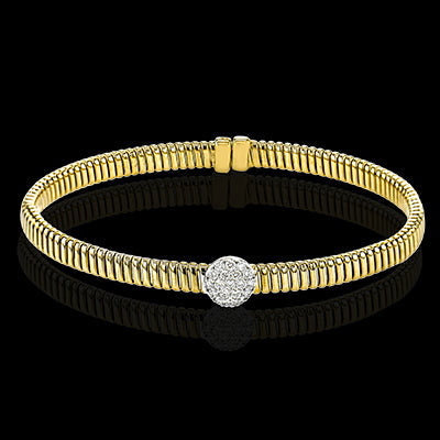 Simon G. Bangle 18k Gold (White, Yellow) 0.27 ct Diamond