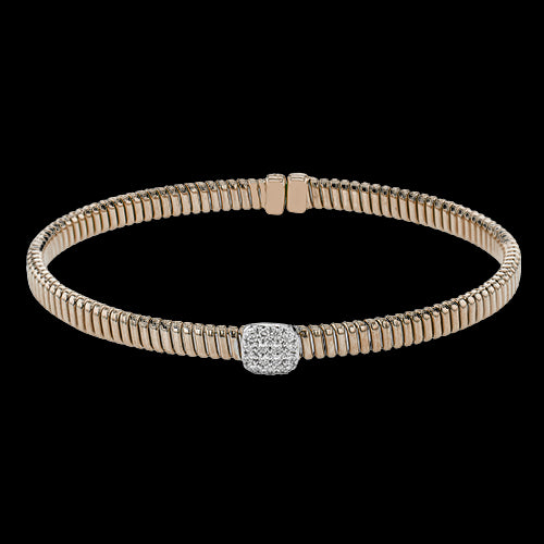 Simon G. Bangle 18k Gold (Rose, White) 0.19 ct Diamond