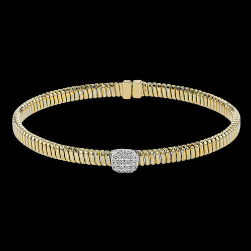 Simon G. Bangle 18k Gold (White, Yellow) 0.19 ct Diamond