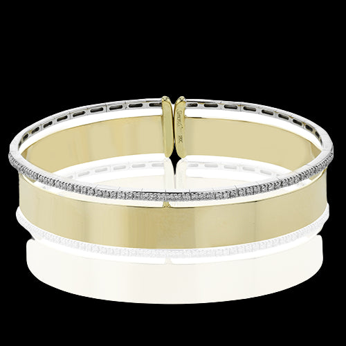 Simon G. Bangle 18k Gold (White, Yellow) 0.4 ct Diamond