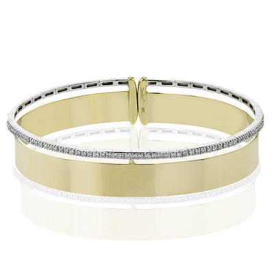 Simon G Fashion Bangle In 18K Gold With Diamonds (Yellow)
