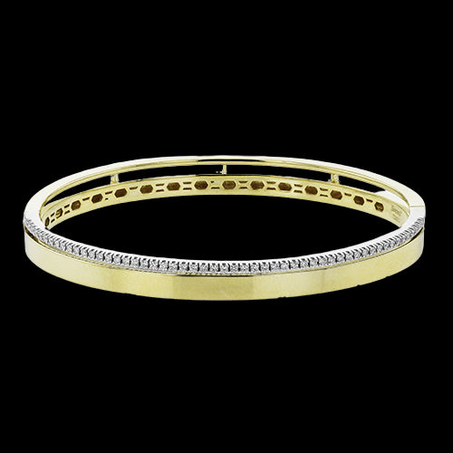 Simon G. Bangle 18k Gold (White, Yellow) 0.32 ct Diamond
