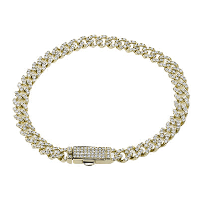 Simon G Fashion Bracelet In 14K Gold With Diamonds (Yellow,White)