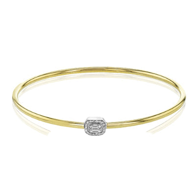 Simon G Fashion Bangle In 18K Gold With Diamonds (Yellow)