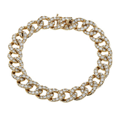Simon G Fashion Bracelet In 18K Gold With Diamonds (White,Rose)