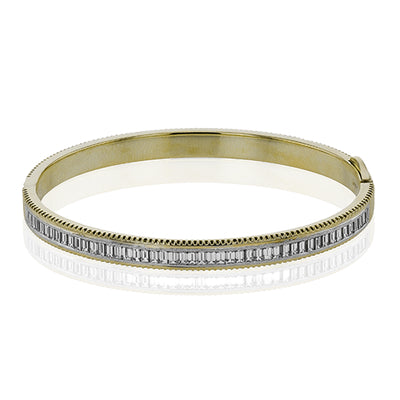 Simon G Fashion Bangle In 18K Gold With Diamonds (Yellow)