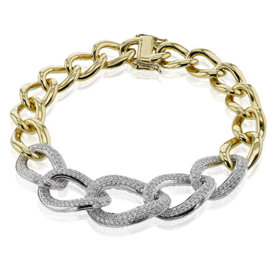 Simon G Fashion Bracelet In 18K Gold With Diamonds (White,Yellow)