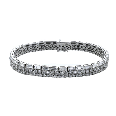 Simon G Fashion Bracelet In 18K Gold With Diamonds (White)