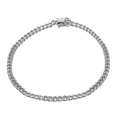 Simon G Fashion Chain Link Bracelet In 18K Gold With Diamonds (White)