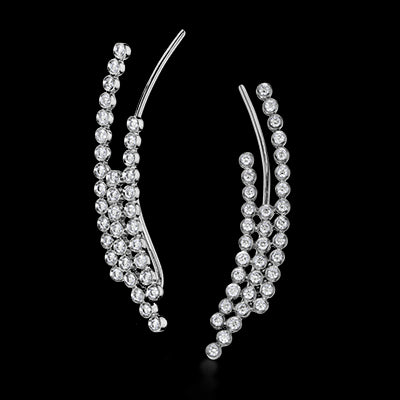 Simon G. Earring 18k Gold (White) 0.62 ct Diamond