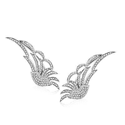 Simon G. Earring 18k Gold (White) 0.78 ct Diamond