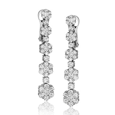 Simon G. Earring 18k Gold (White) 2.65 ct Diamond