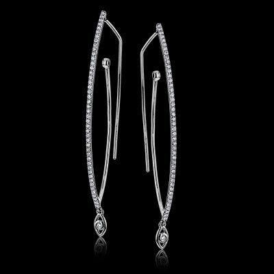 Simon G. Earring 18k Gold (White) 0.67 ct Diamond