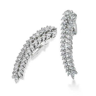 Simon G. Earring 18k Gold (White) 3.13 ct Diamond