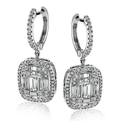 Simon G. Earring 18k Gold (White) 1.2 ct Diamond