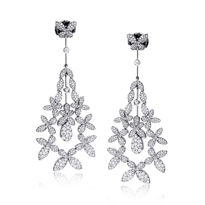 Simon G. Earring 18k Gold (White) 3.01 ct Diamond