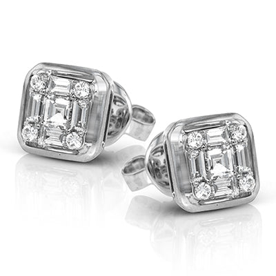 Simon G Fashion Earring In 18K Gold With Diamonds (White)