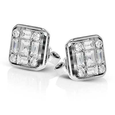 Simon G. Earring 18k Gold (White) 1.32 ct Diamond