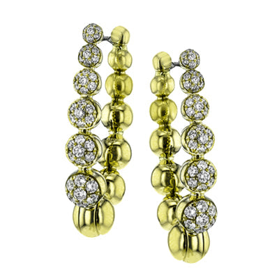 Simon G Fashion Sg Hoop Earring Le4550-Y (Yellow)