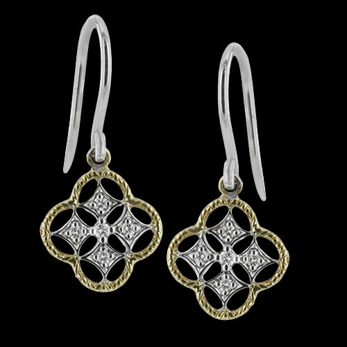 Simon G. Earring 18k Gold (White, Yellow) 0.08 ct Diamond