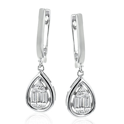 Simon G Fashion Earring In 18K Gold With Diamonds (White)