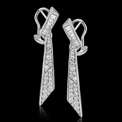 Simon G. Earring 18k Gold (White) 1.56 ct Diamond
