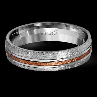 Simon G. 14k Two Tone Gold Wedding Band