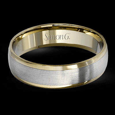 Simon G. 14k Two Tone Gold Wedding Band