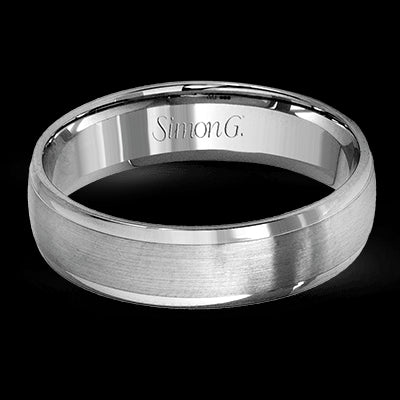 Simon G. 18k White Gold Wedding Band