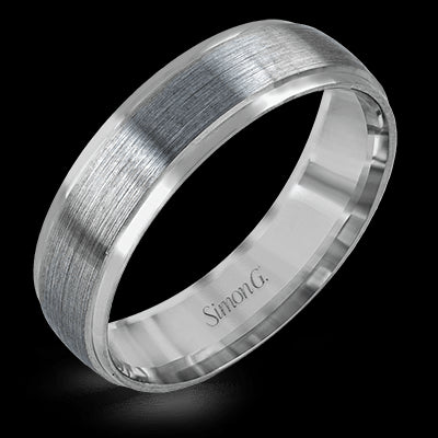 Simon G. 18k White Gold Wedding Band
