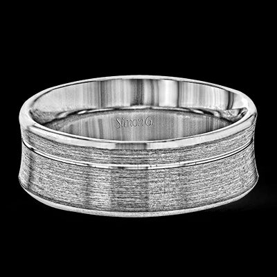 Simon G. 14k White Gold Wedding Band