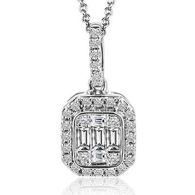Simon G. Pendant 18k Gold (White) 0.28 ct Diamond