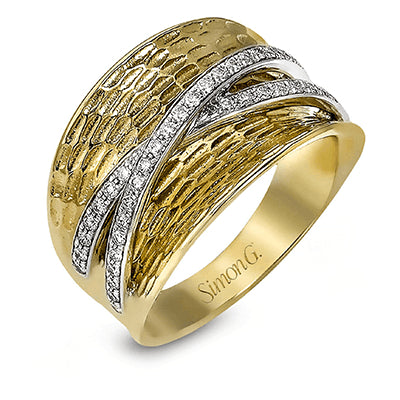 Simon G Fashion Right Hand Ring In 18K Gold With Diamonds (White)