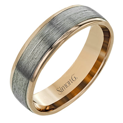Simon G Bridal Wedding Band In 14K Gold (Gray,Rose)