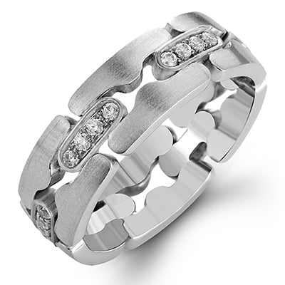 Simon G Men Ring Platinum (White) 0.35 ct Diamond
