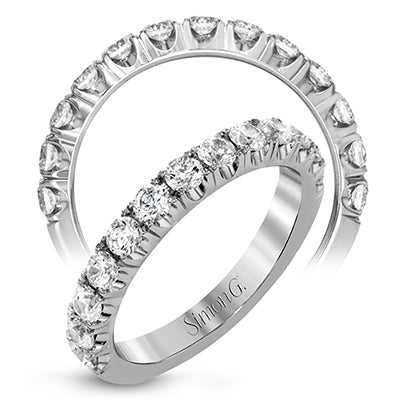 Simon G Bridal Anniversary Ring In 18K Gold With Diamonds (White)