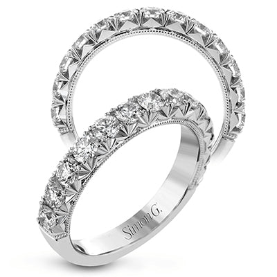 Simon G Bridal Anniversary Ring In 18K Gold With Diamonds (White)