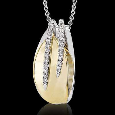 Simon G. Pendant 18k Gold (White, Yellow) 0.15 ct Diamond