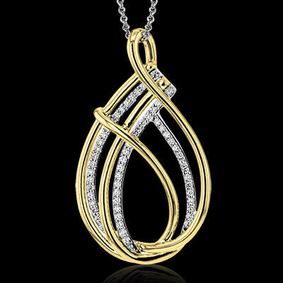 Simon G. Pendant 18k Gold (Yellow) 0.31 ct Diamond