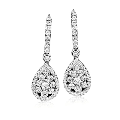 Simon G. Earring 18k Gold (White) 1.01 ct Diamond