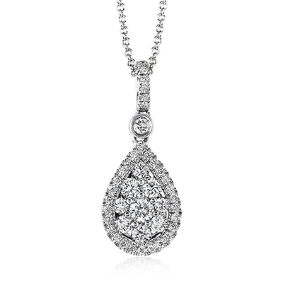 Simon G. Pendant 18k Gold (White) 0.55 ct Diamond