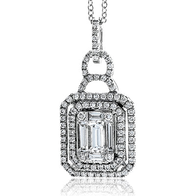 Simon G. Pendant 18k Gold (White) 0.7 ct Diamond